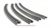 20-132 Kato Ground Level Radius 348mm Curved Track 45 Deg.